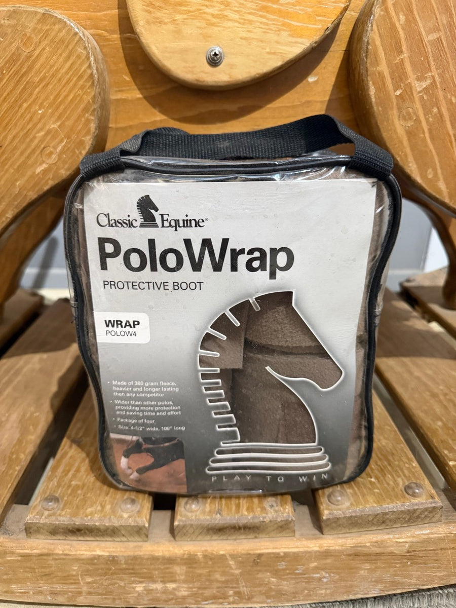 Brown Classic Equine Polo Wraps - Set of Four       HBT1131