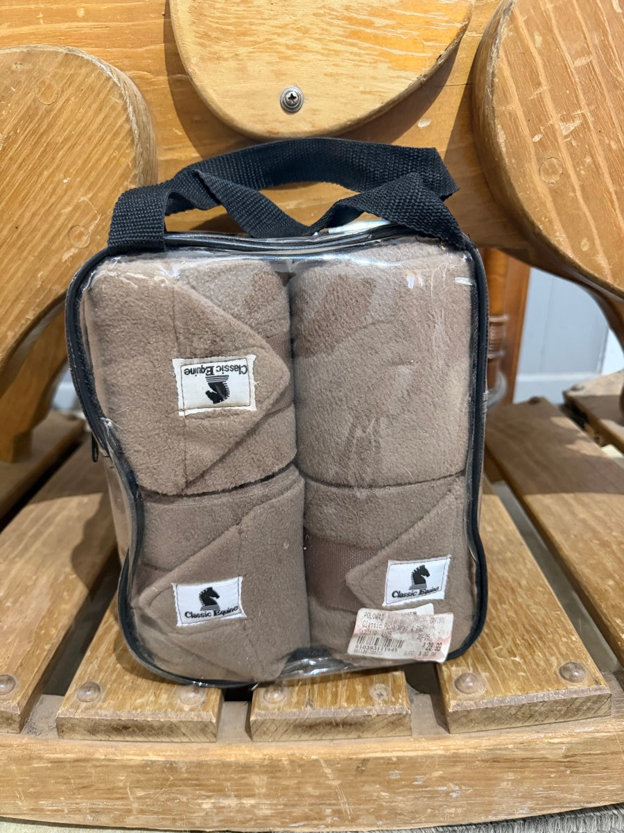 Brown Classic Equine Polo Wraps - Set of Four       HBT1131
