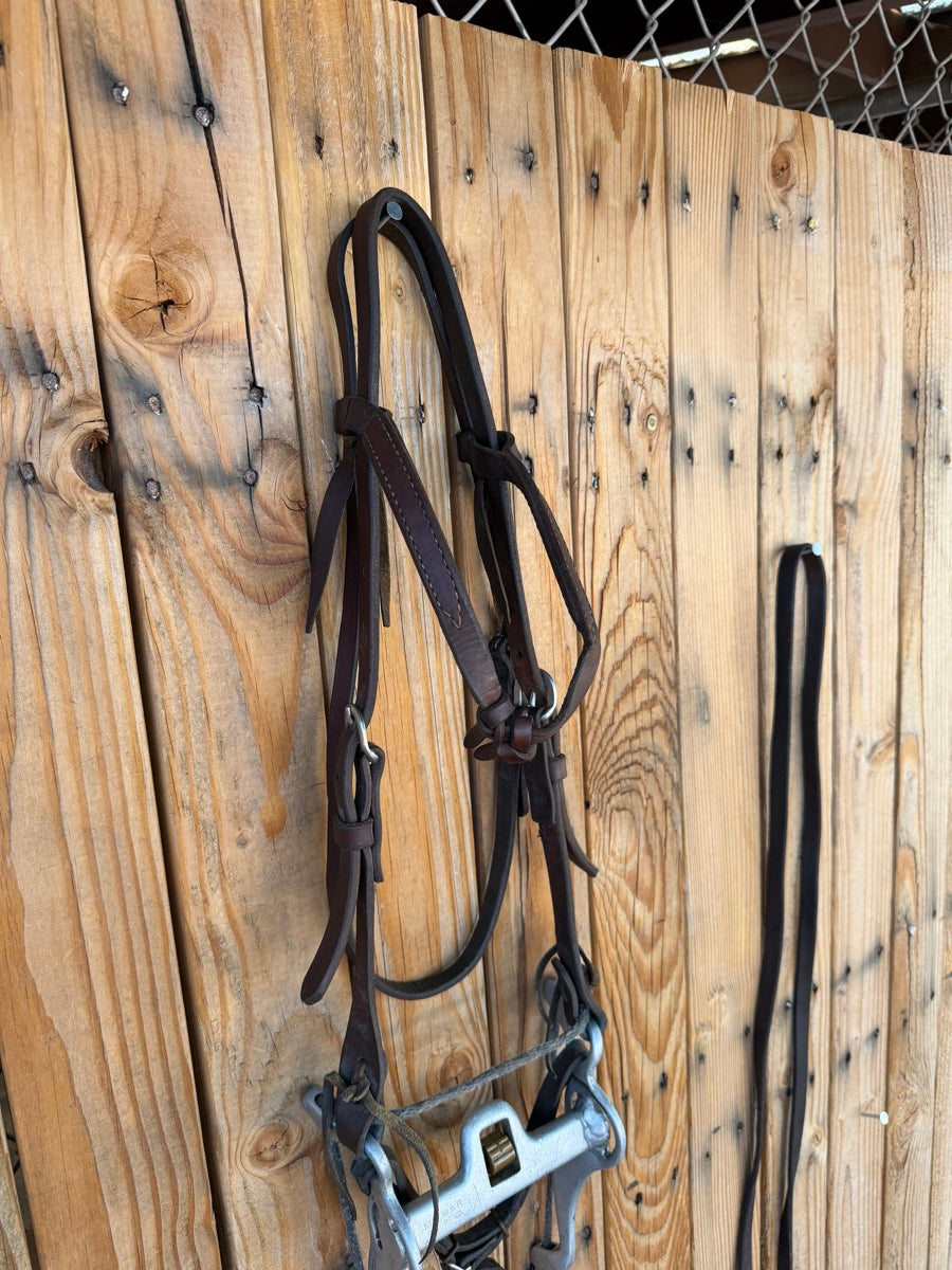 Mikmar Training Bit Futurity Headstall Reins      B1317
