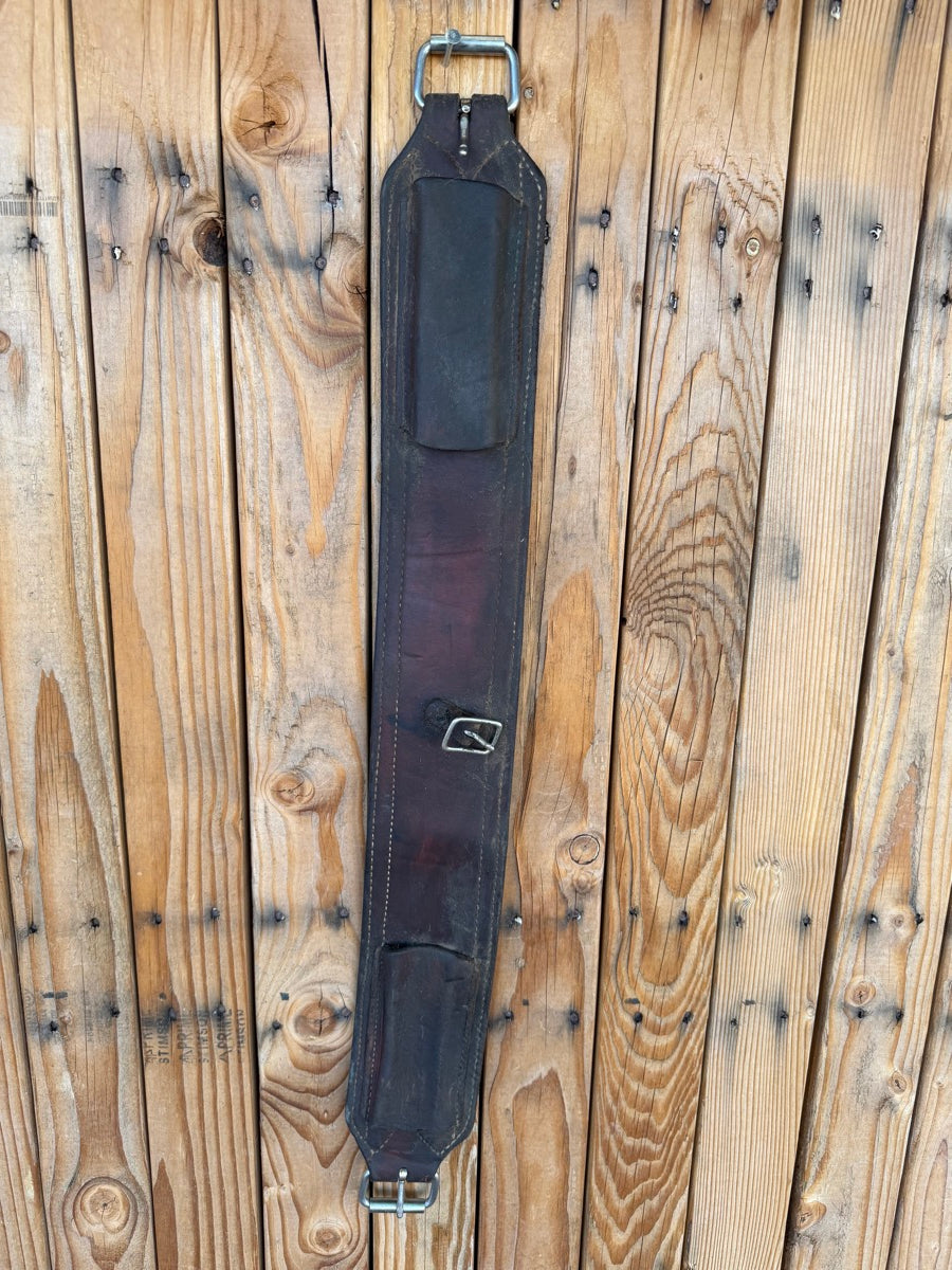 Straight Leather Flank Cinch Back Cinch    CN1178