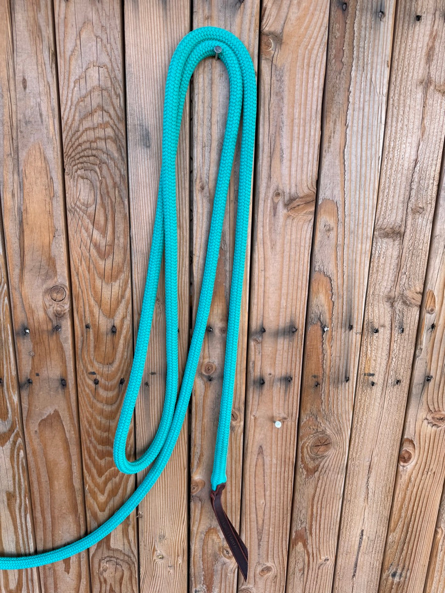 Turquoise Rope Halter with 12 ft Lead Rope     HL1158