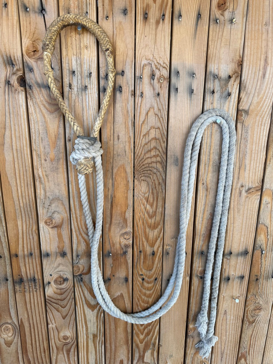 Vintage Braided Rawhide Bosal with Split Reins       BS1113