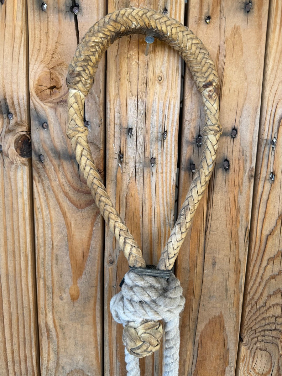 Vintage Braided Rawhide Bosal with Split Reins       BS1113