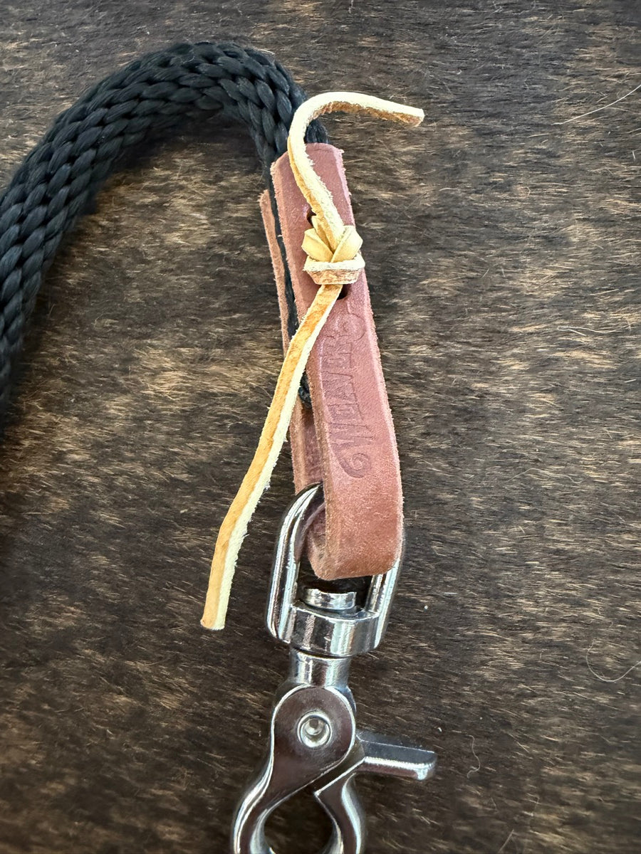 8 ft. Black Weaver Equine Poly Roper Reins      RN1216