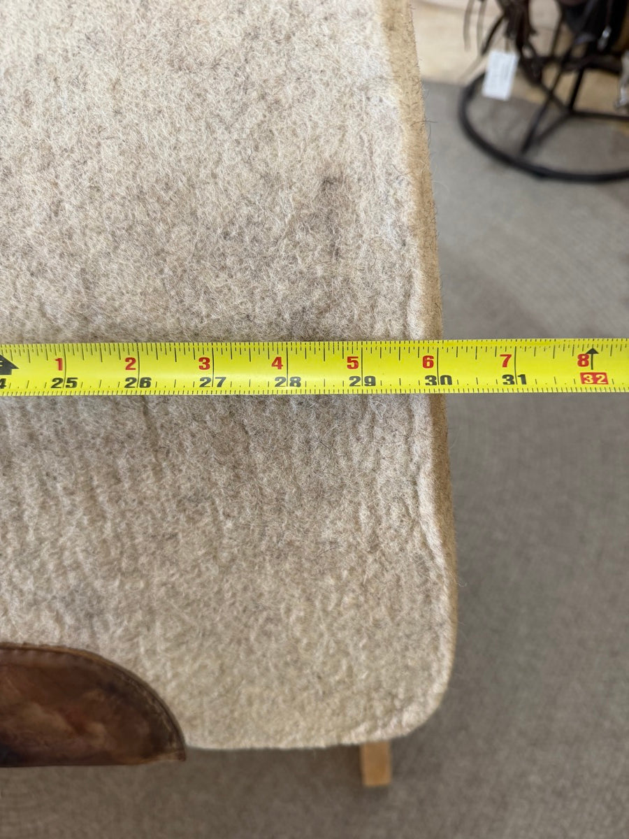 32" x 1 1/8" 5 Star Contoured Wool Saddle Pad      SP1166