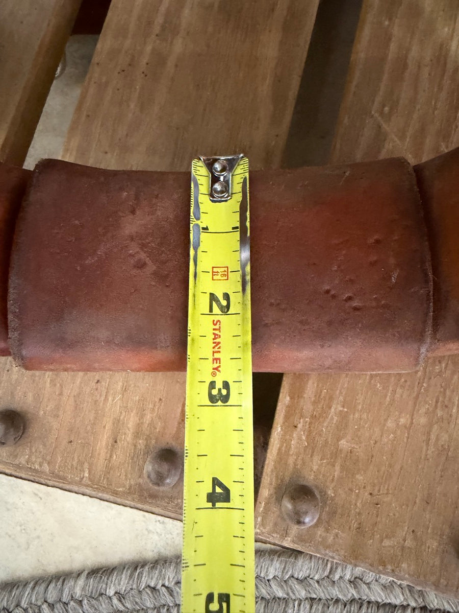 Leather Covered Bell Stirrups 3" Neck      STR1128