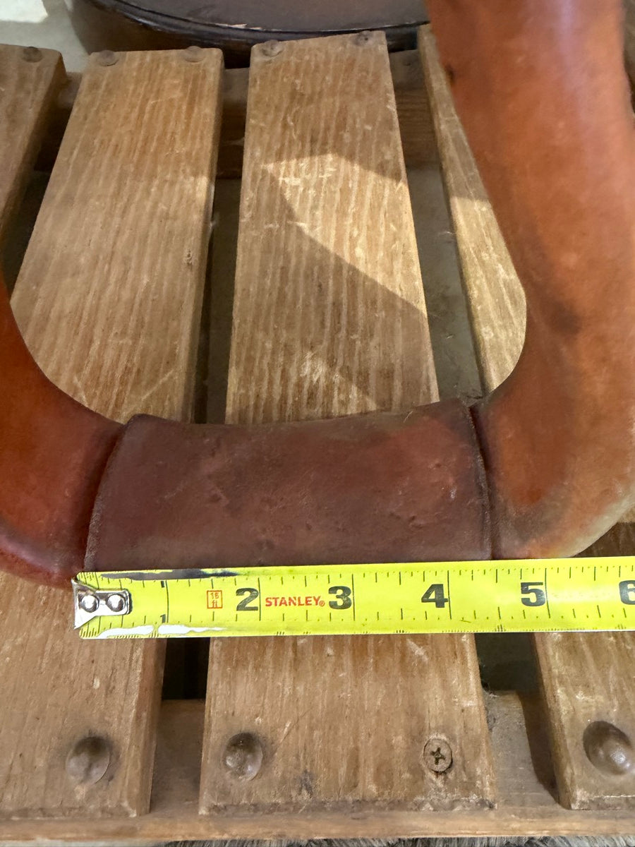 Leather Covered Bell Stirrups 3" Neck      STR1128