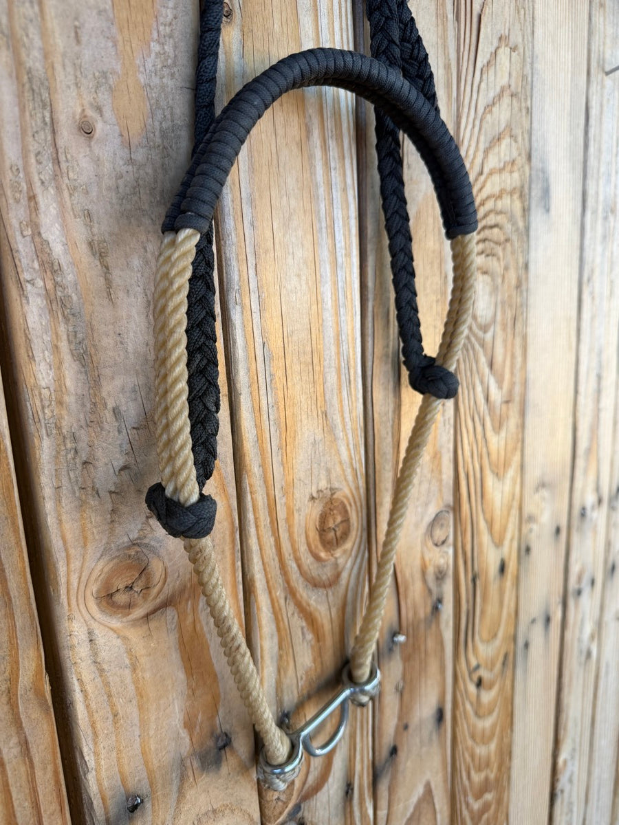Double Rope Parachute Cord Wrapped Tie Down Noseband    TD1147