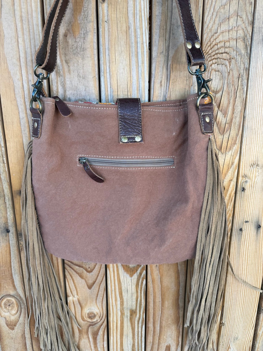 Myra Barley Brown Shoulder Bag Purse Handbag    PR1111