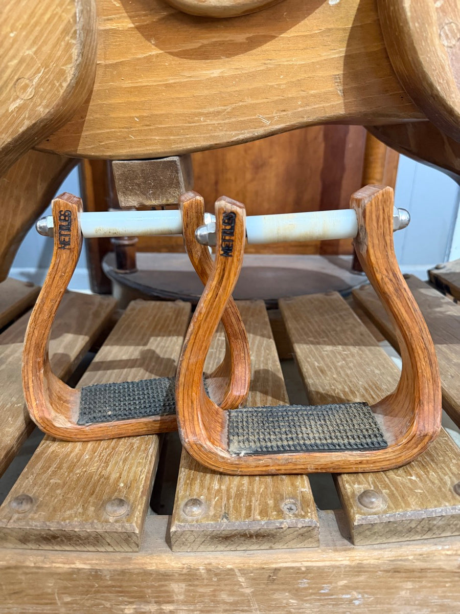 Nettles Barrel Racer Stirrups 2 in. Tread       STR1132