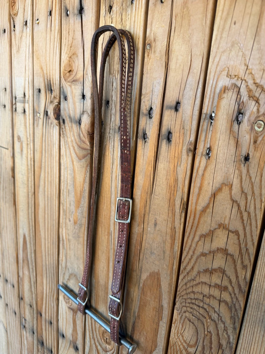 Split Ear Leather Headstall     HS1242