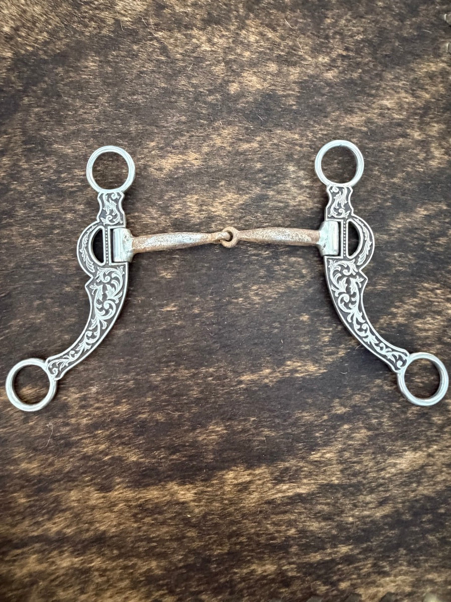 Sweet Iron Snaffle Ornate Western Bit        B1319