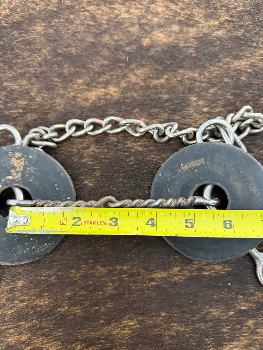 Jr Cowhorse Shank Sweet Iron Twisted Wire Snaffle Horse Bit 5 inch Mouth      B1323