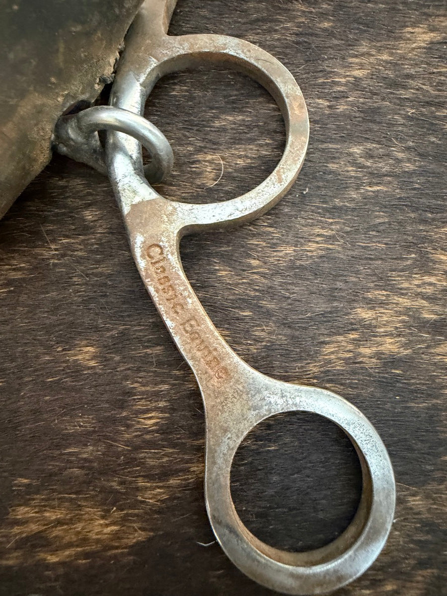 Classic Equine Sherry Cervi Long Shank Barrel Bit with Twisted Wire Dogbone    B1325