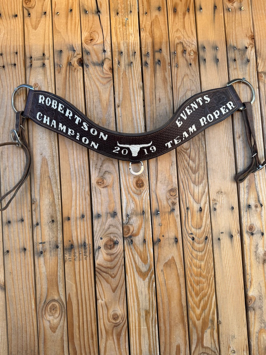 Robertson Event Heavy Oiled Leather Pulling Collar       BCL1163