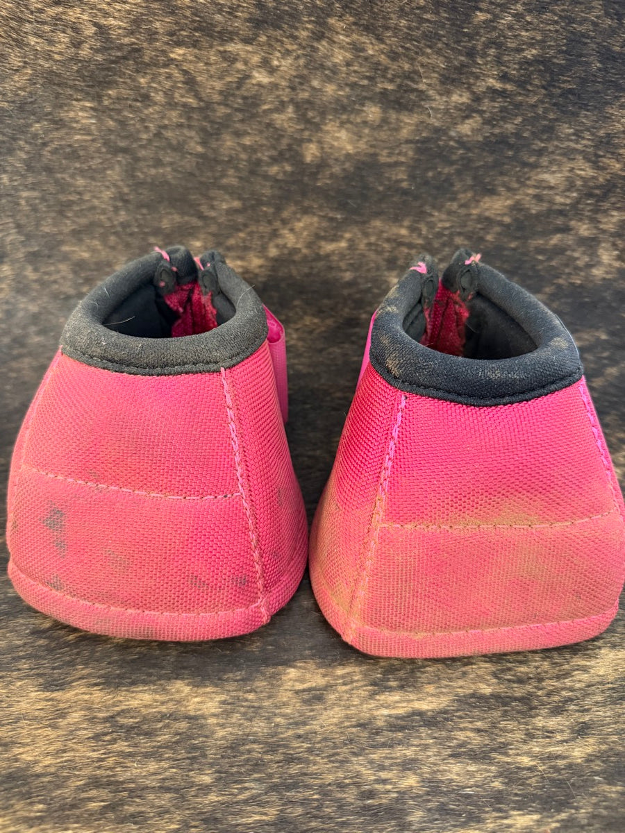 Pink Classic Equine DyNo Turn Bell Boots Overreach Boots       HBT1134