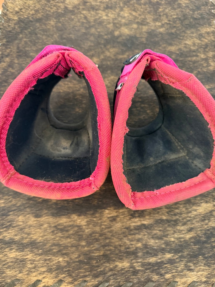 Pink Classic Equine DyNo Turn Bell Boots Overreach Boots       HBT1134