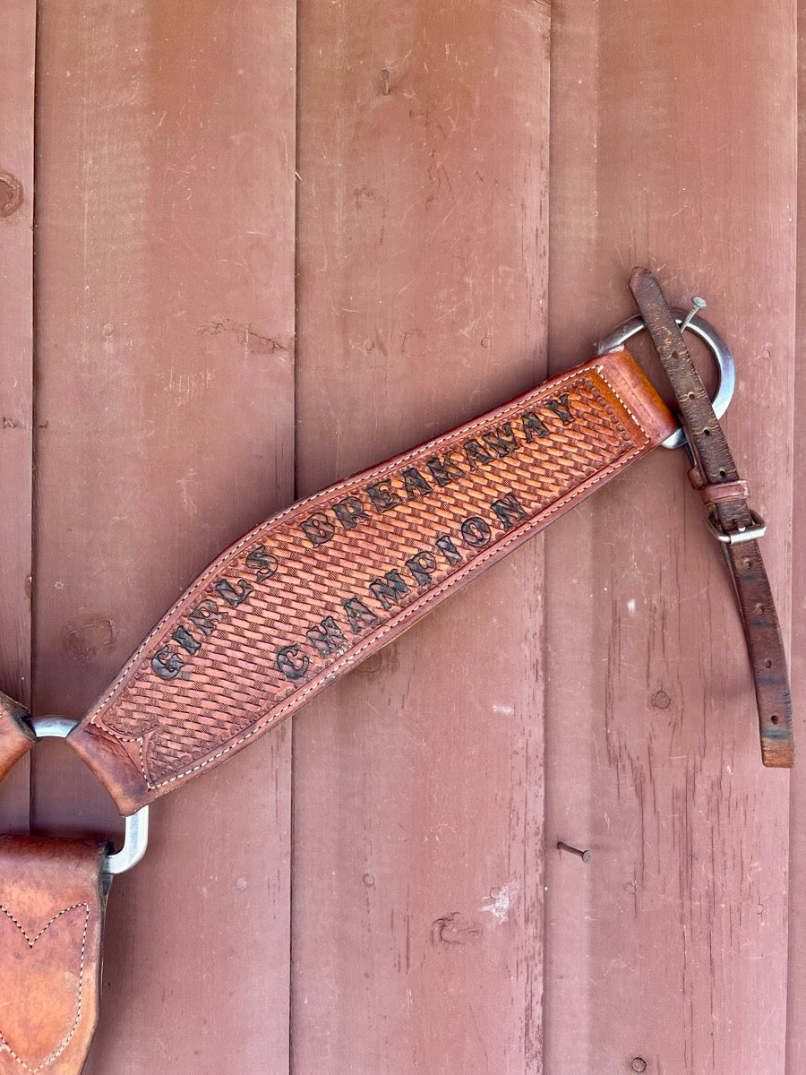 Heavy Duty Leather Roper Breakaway Breast Collar   BCL1120