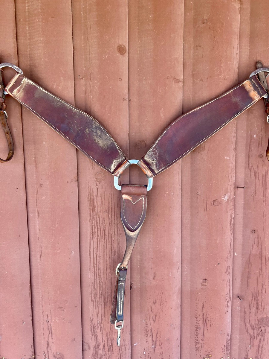 Heavy Duty Leather Roper Breakaway Breast Collar   BCL1120