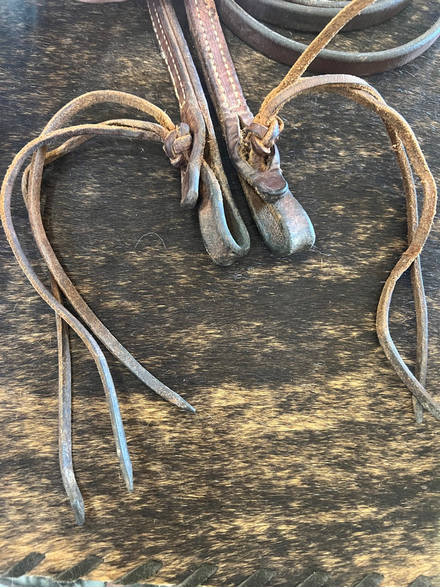 5/8 in Flat Leather 8 ft Roping Reins    RN1135