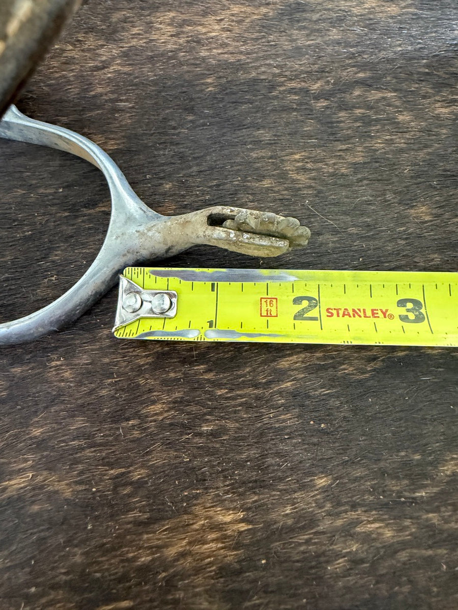 Vintage Roy Robinson Western Spurs with Leather Spur Straps   SPR1150