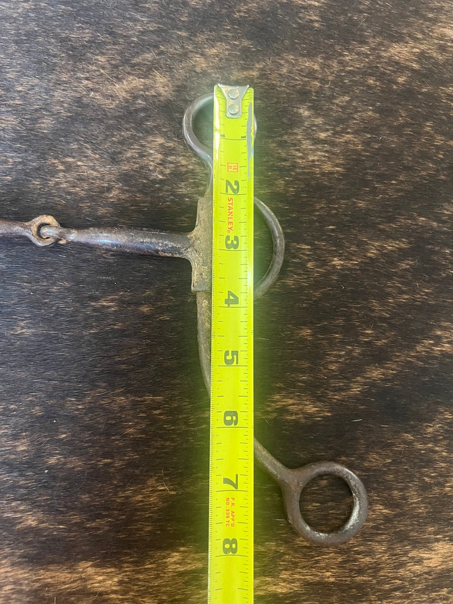 Long Shank Double Rein Argentine Reining Snaffle Bit     B1167