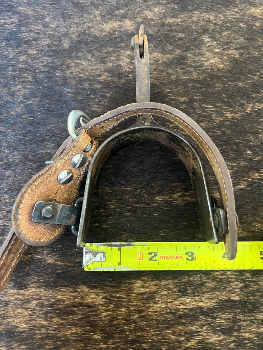 Top Hand Brand Rough Stock Rodeo Spurs with Leather Spur Straps     SPR1120