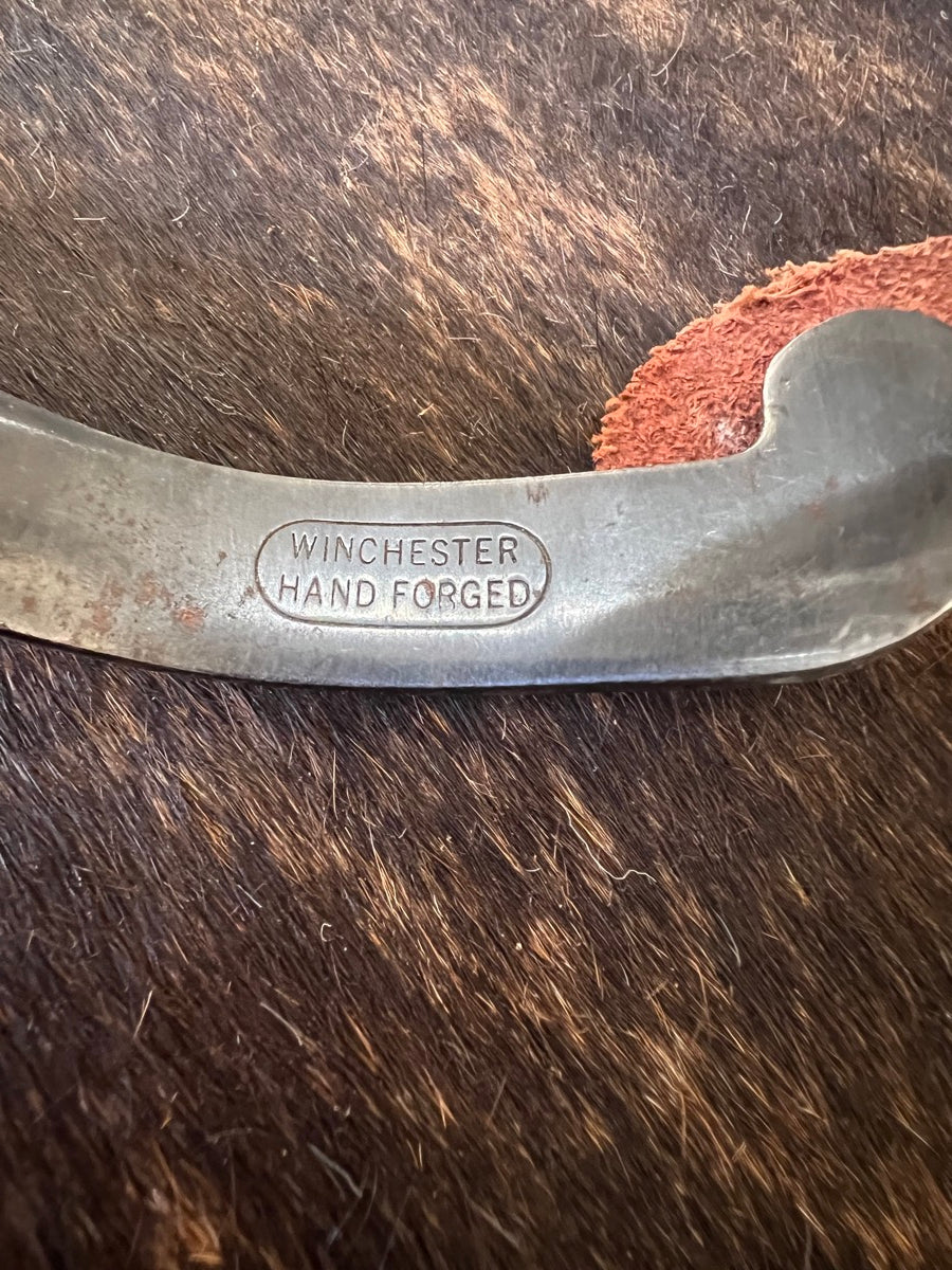 Vintage Winchester Hand Forged Lady Leg Gal Leg Spurs with Leather Spur Straps     SPR1121