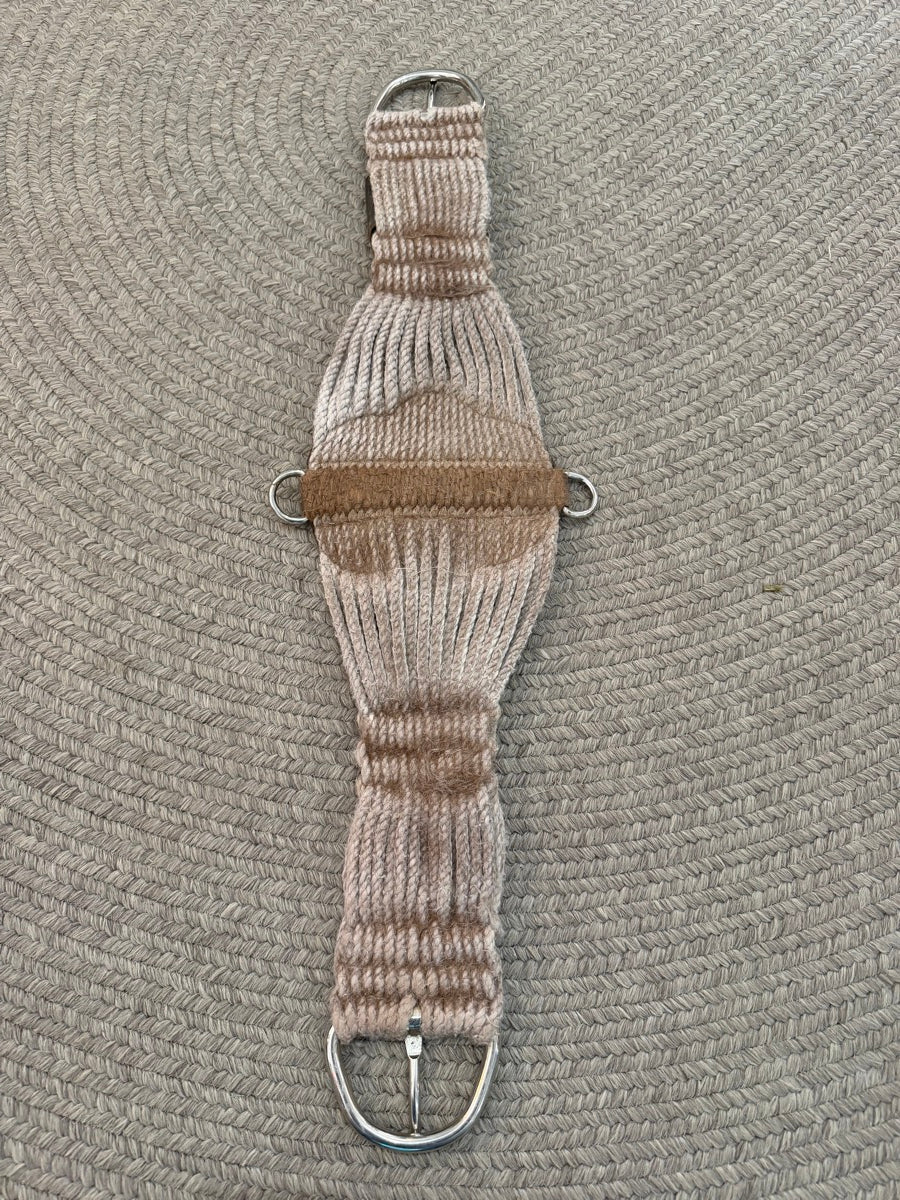 30 inch Cal Ranch 27 Strand Roper Cinch with Leather Center      CN1184