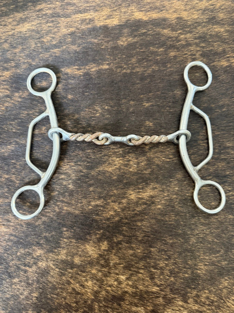 Reinsman Rosie Twisted Wire Dogbone Gag 330 Bit  B1346