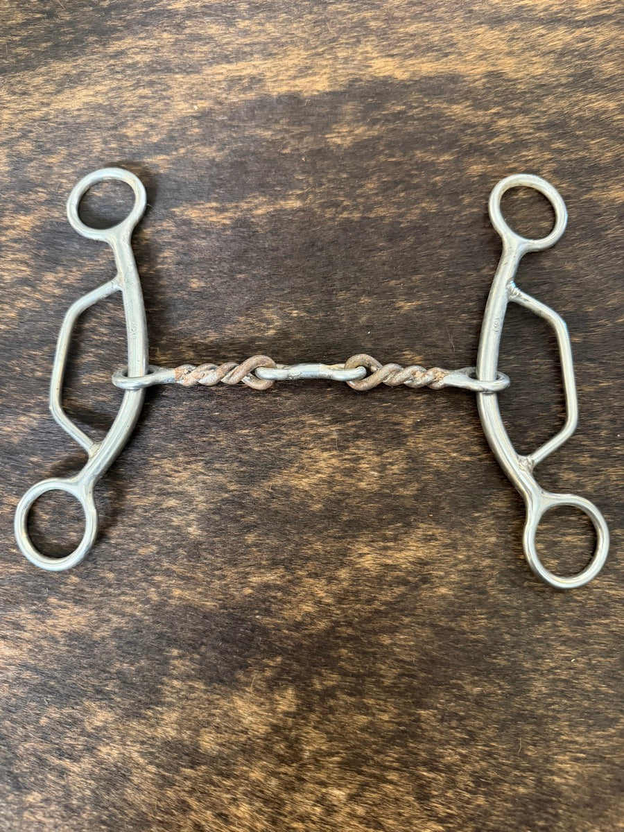 Reinsman Rosie Twisted Wire Dogbone Gag 330 Bit  B1346