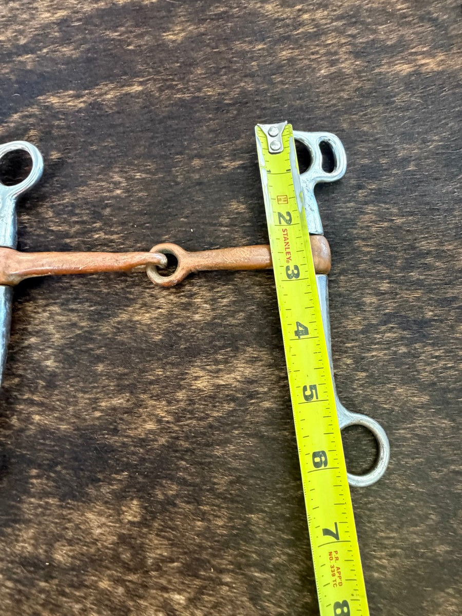 Tom Thumb Copper Mouth Snaffle Western Horse Bit     B1351