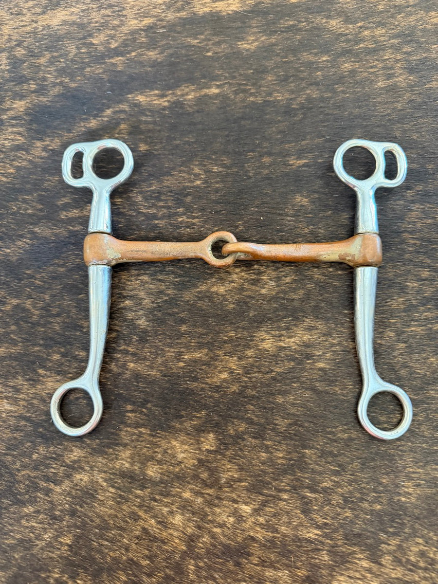 Tom Thumb Copper Mouth Snaffle Western Horse Bit     B1351