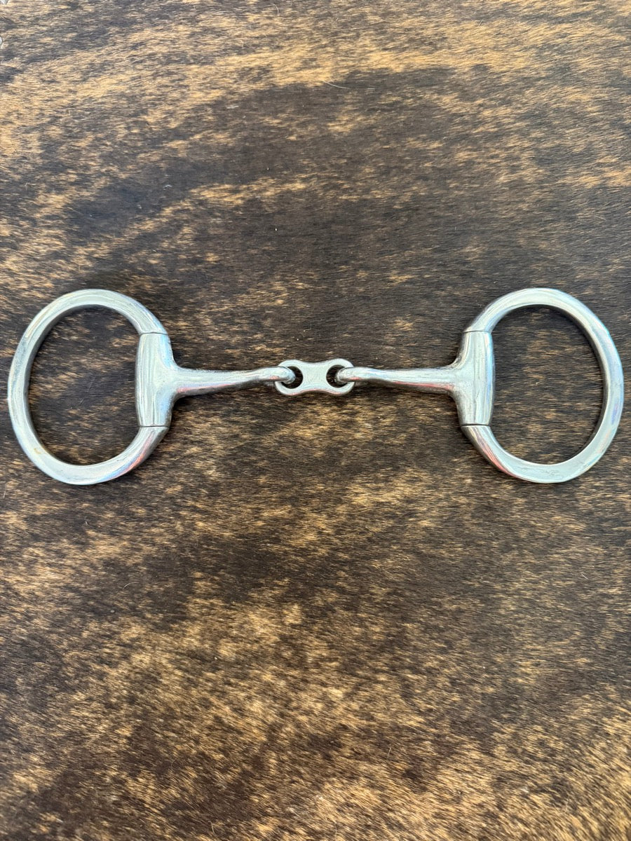 5 inch Eggbutt Dog Bone Snaffle Bit Stainless Mouth    B1356