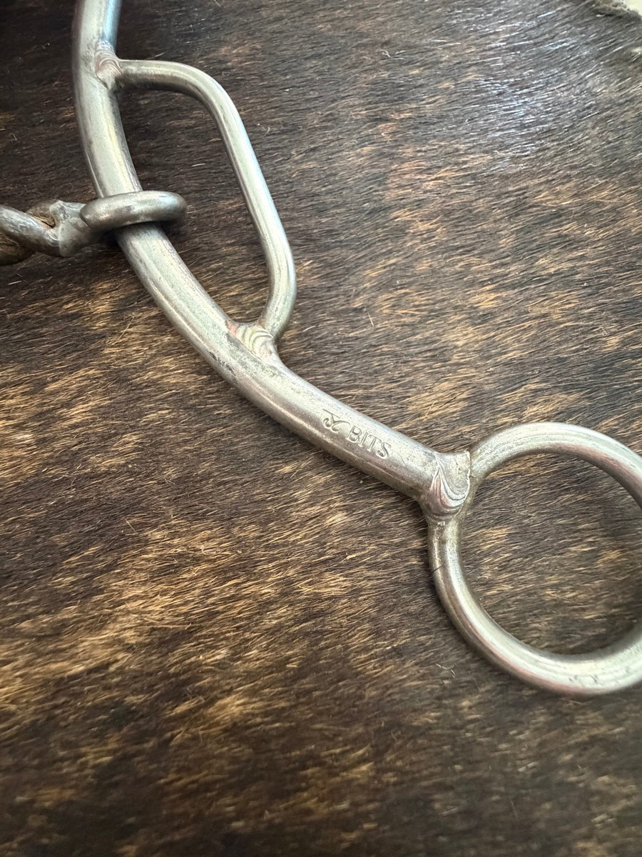 6.25 inch J & C Bits Sweet Twisted Wire Dogbone Gag Bit    B1353