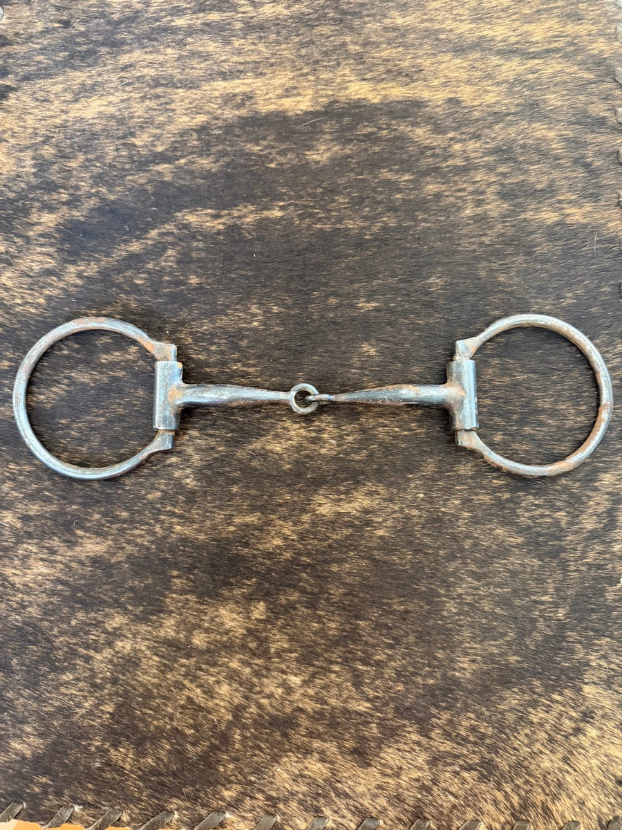 Dutton Bits Traditional 3/8in. Smooth Offset D-Ring Snaffle Bit     B1355