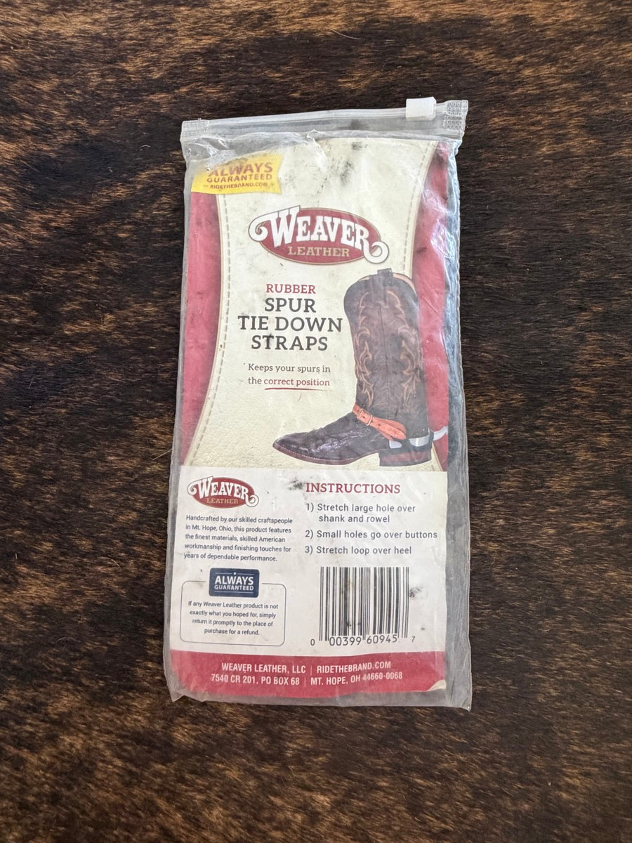 Weaver Leather Rubber Spur Tie Down Straps     SPR1155