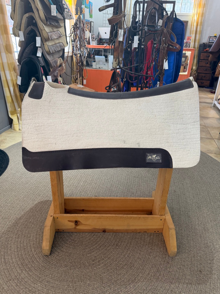 30" x 1" Professional's Choice Comfort-Fit Steam Pressed Felt Western Saddle Pad      SP1167