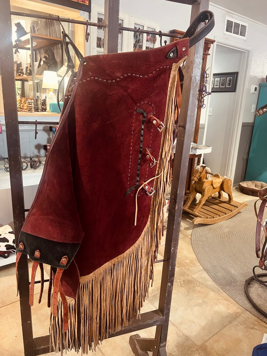 Dave Hack The Chap Man Custom Leather Chinks   CH1111