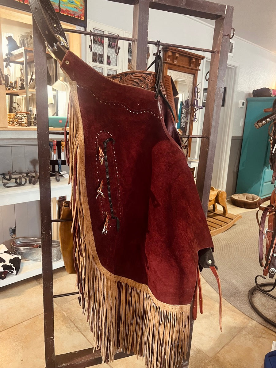 Dave Hack The Chap Man Custom Leather Chinks   CH1111