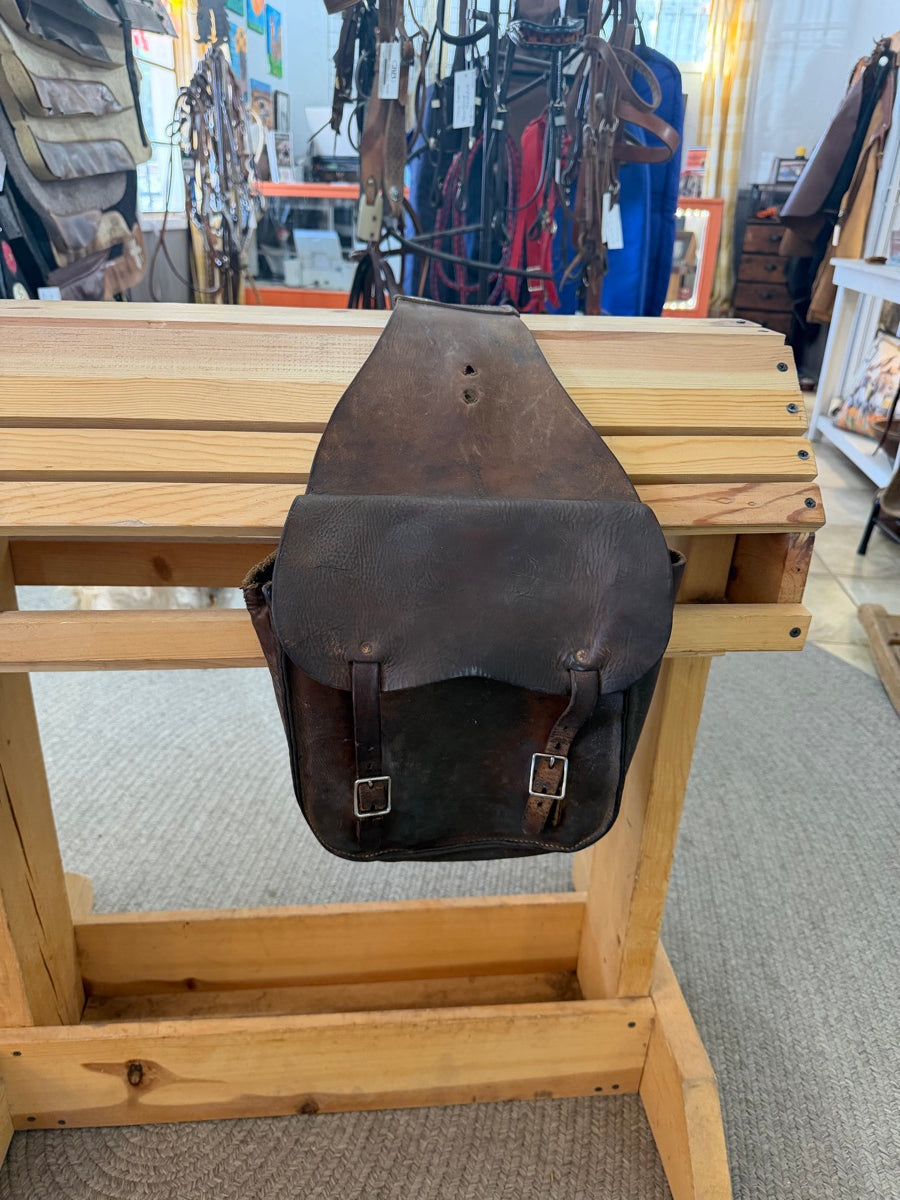 Vintage Western Style Leather Saddle Bags     SB1125