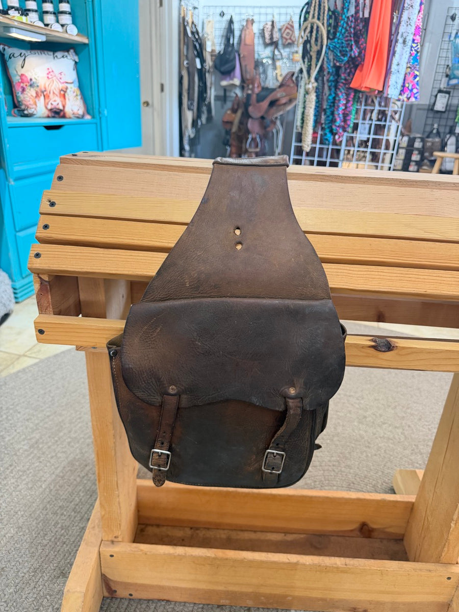 Vintage Western Style Leather Saddle Bags     SB1125