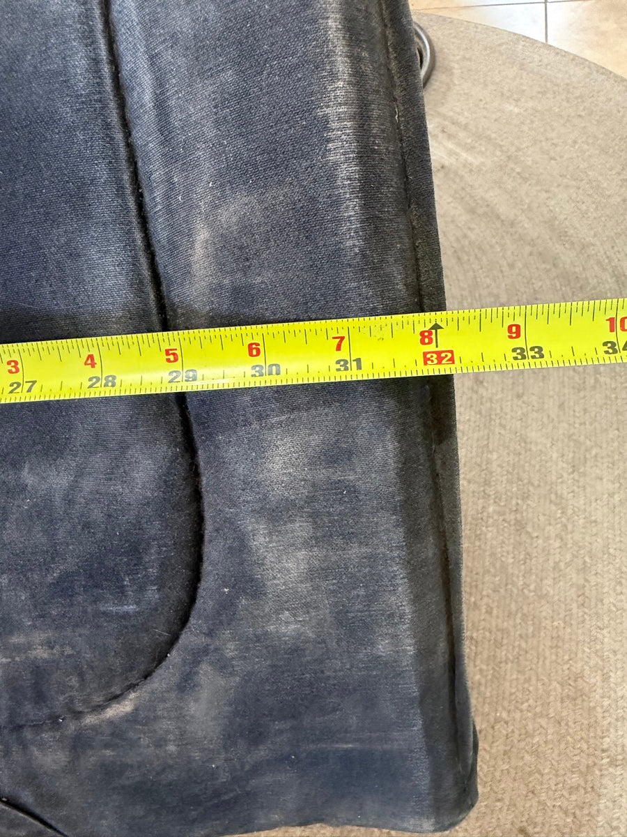 32" x 1" Black Canvas Western Saddle Pad      SP1169