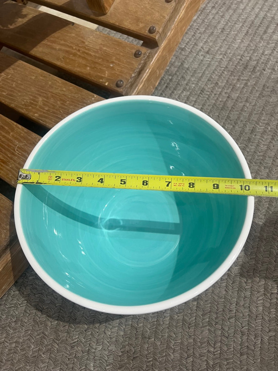 Coventry Blue Lagoon Stripes and Polka Dots Mixing Bowls - Set of 4      KT1111