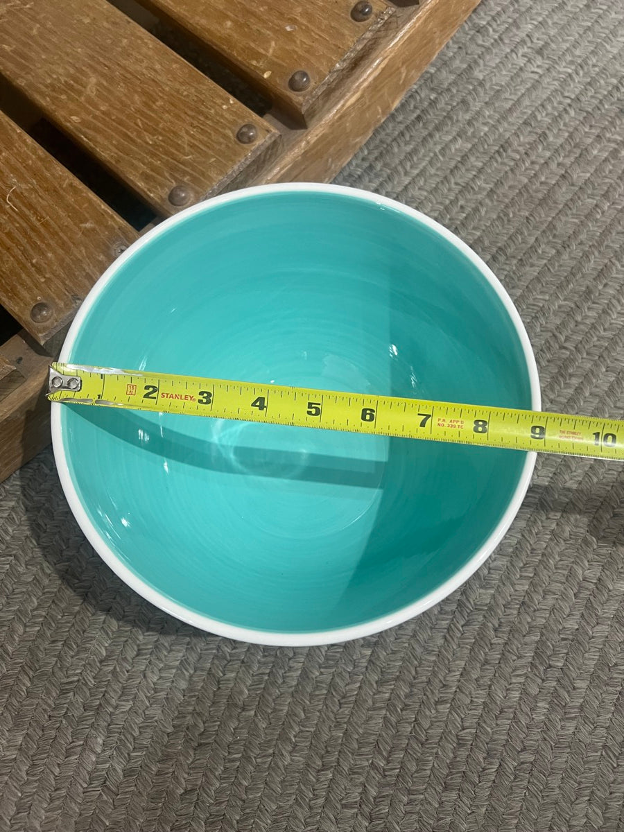 Coventry Blue Lagoon Stripes and Polka Dots Mixing Bowls - Set of 4      KT1111