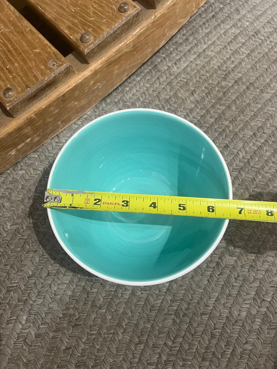 Coventry Blue Lagoon Stripes and Polka Dots Mixing Bowls - Set of 4      KT1111