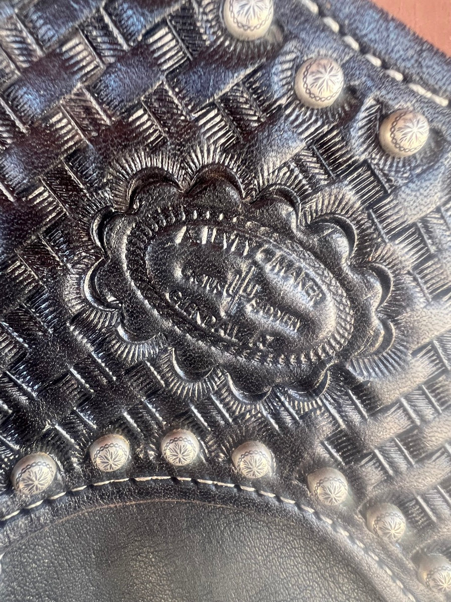 Al Levey Custom Black Leather Chinks   CH1112