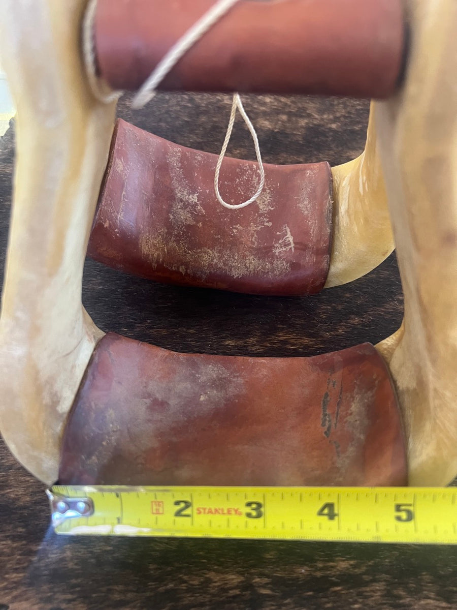 Laced Rawhide Bell Stirrups    STR1113