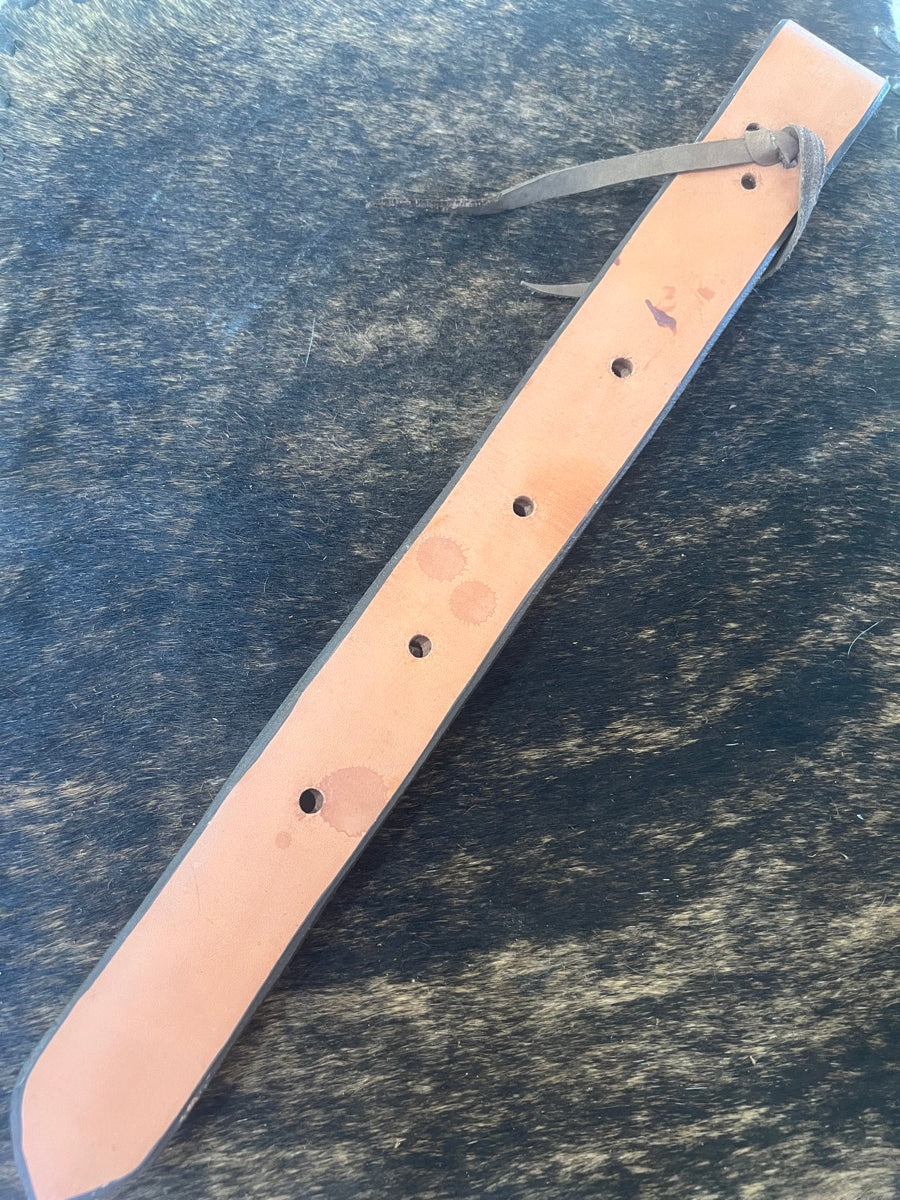 Leather Off Billet Figure 8 Stitching    OFB1113