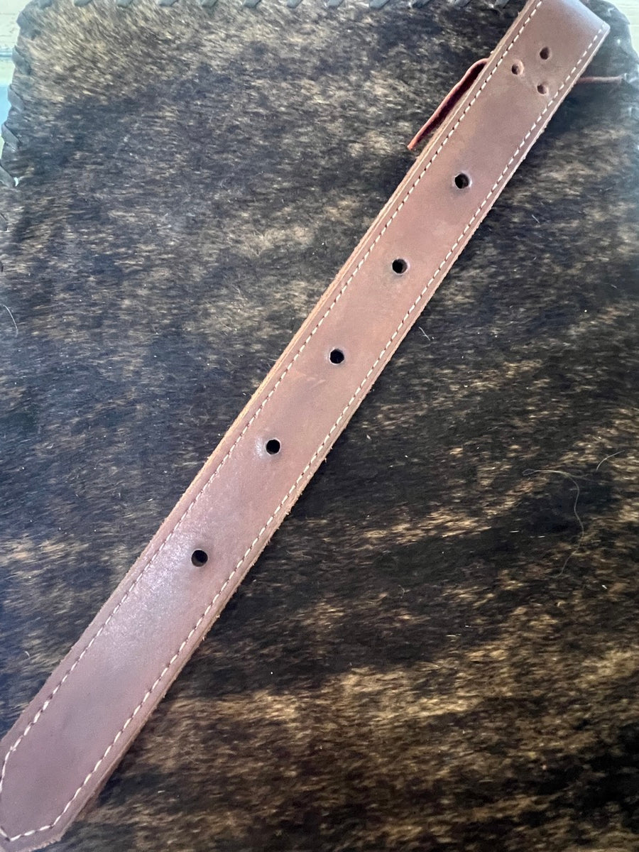 Leather Off Billet Figure 8 Stitching by Andy Incardona Cave Creek Saddlery    OFB1114
